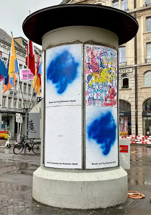 Two teaser posters at Marktplatz